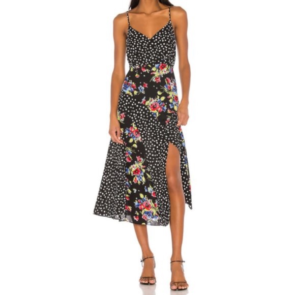 Likely Dresses & Skirts - Saige Floral & Polka Dot Slip Dress